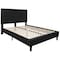 Flash Furniture Queen Size Black Fabric Platform Bed with Mattress SL-BM10-23-GG - alternate 3